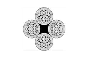 4xK36WS Compacted Fiber Core Wire Rope