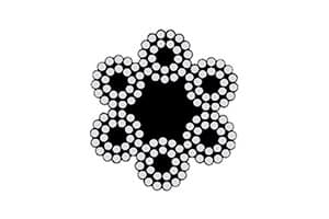 <br/>6x24 + 7 Fiber Core<br/> Wire Rope