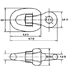 chain link accessories 11 swivel shackles