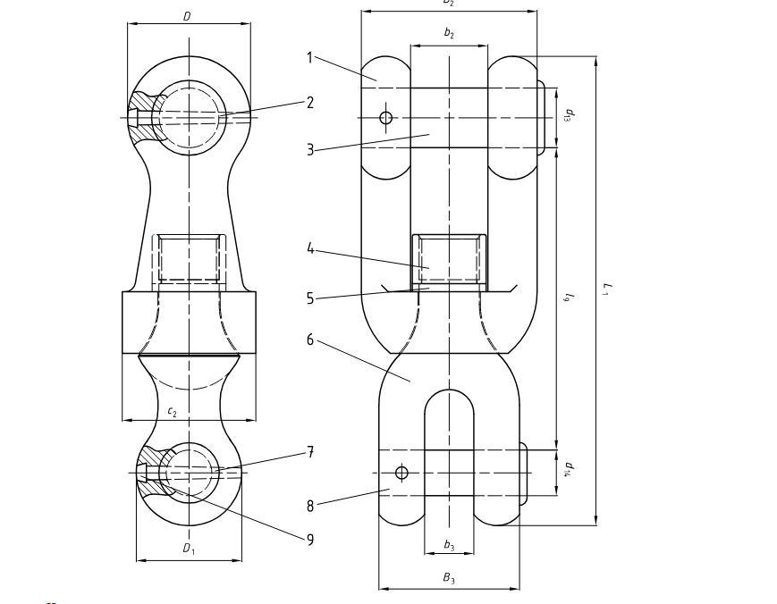 type b swivel shackle